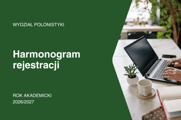 Informacja o harmonogramie rejestracji.